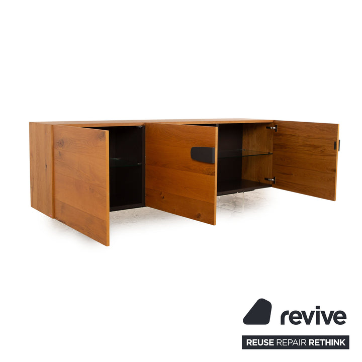 Cattelan Italia Nebraska Wooden Sideboard Brown Oak