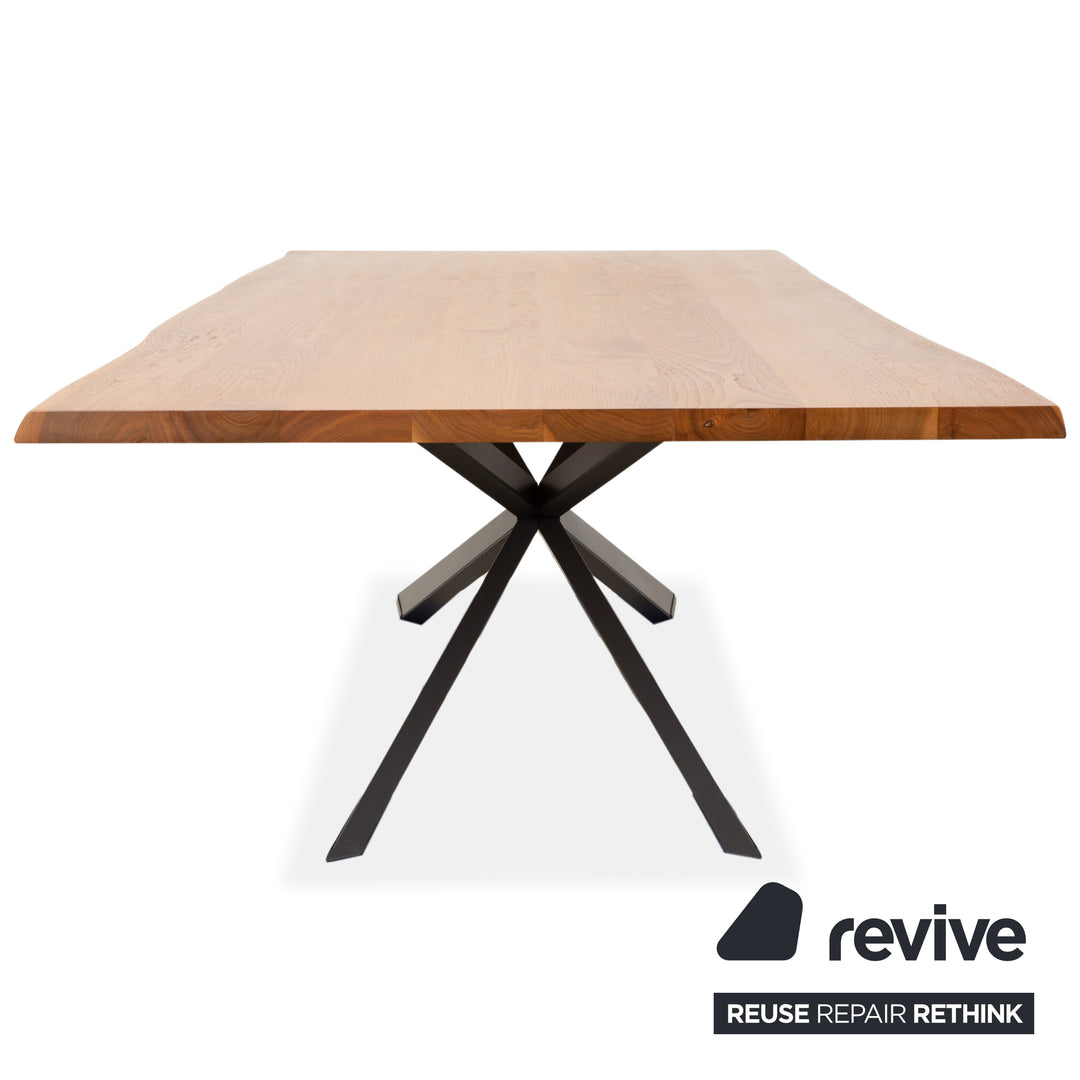 Cattelan Italia Spyder wooden dining table, brown anthracite, 300 x 120 cm