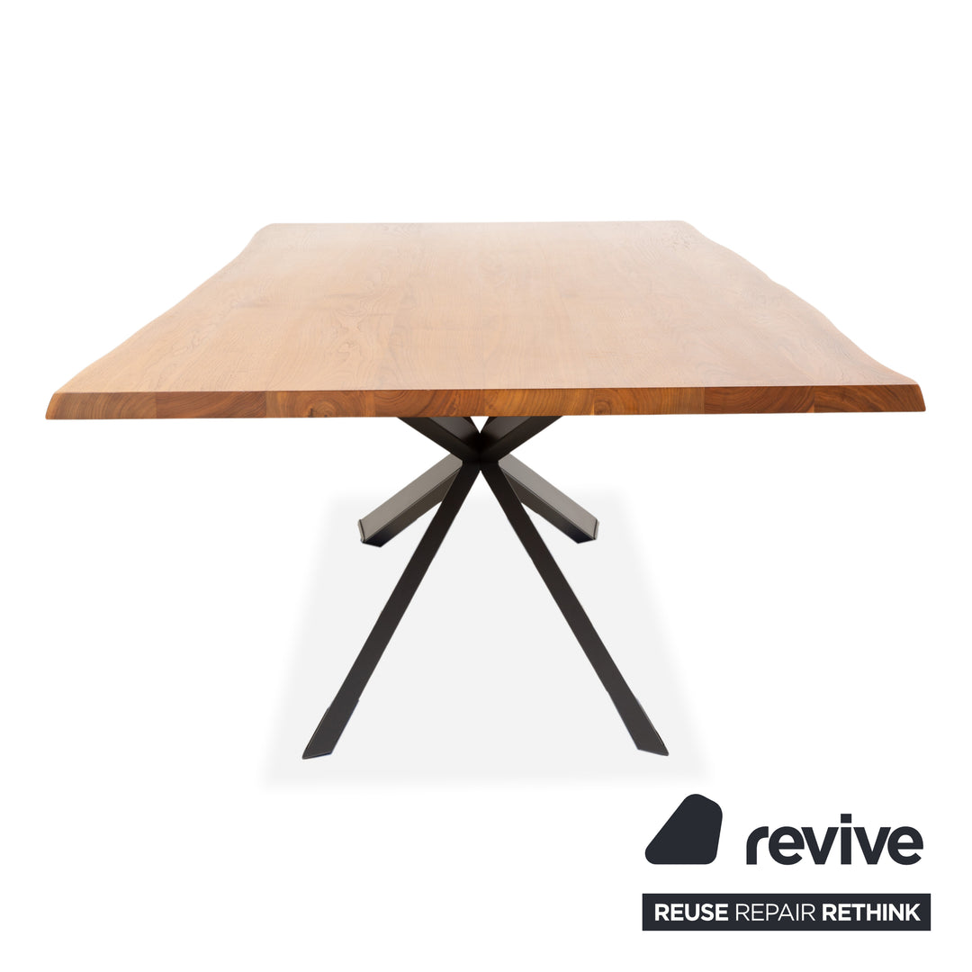 Cattelan Italia Spyder wooden dining table, brown anthracite, 300 x 120 cm