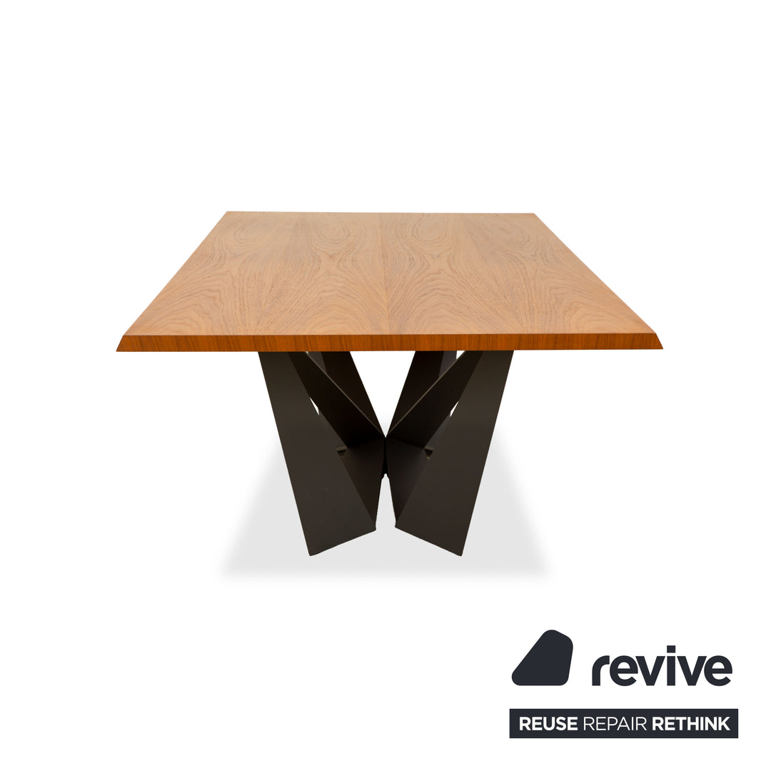 Cattelan Italia Spyder wooden dining table, brown and black, 240 x 120 x 76 cm