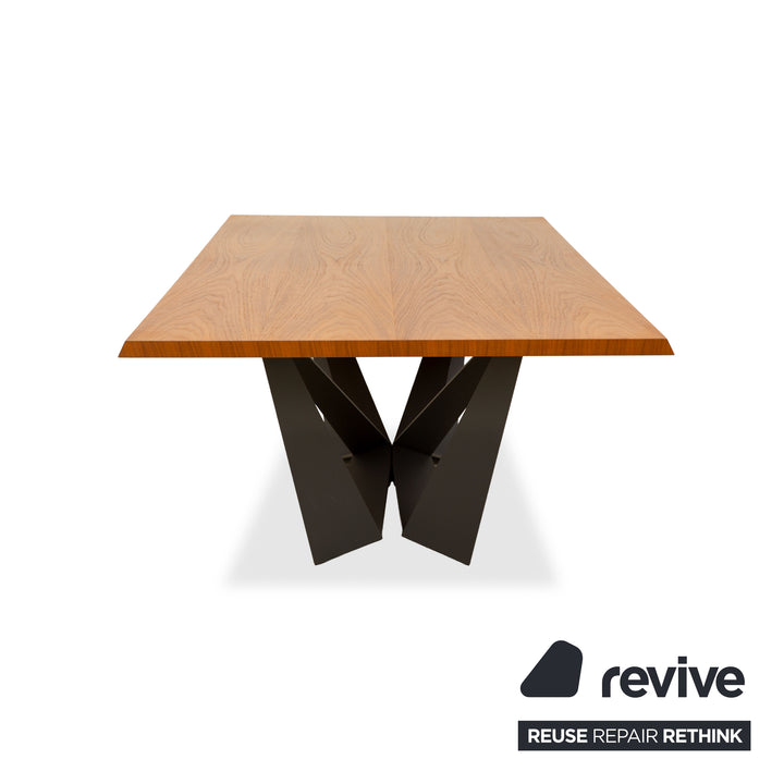 Cattelan Italia Spyder wooden dining table, brown and black, 240 x 120 x 76 cm