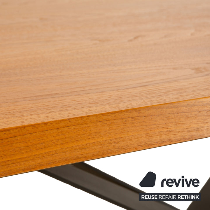 Cattelan Italia Spyder wooden dining table, brown and black, 240 x 120 x 76 cm