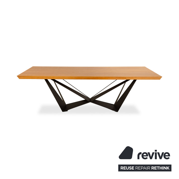 Cattelan Italia Spyder Holz Esstisch Braun Schwarz 240 x 120 x 76 cm