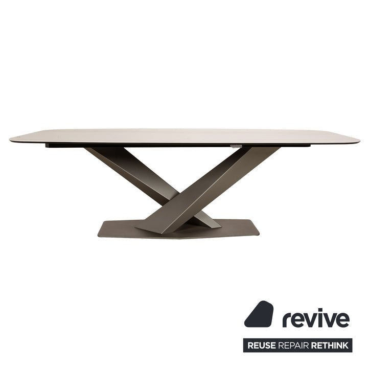 Cattelan Italia Stratos Stone Dining Table White Ceramic 238 x 118 x 75 cm