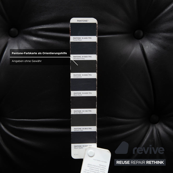 Charles Pollock Comforto Executive Chair Knoll 1960s Leder Chefsessel Sessel Schwarz Echtleder Stuhl Bürostuhl