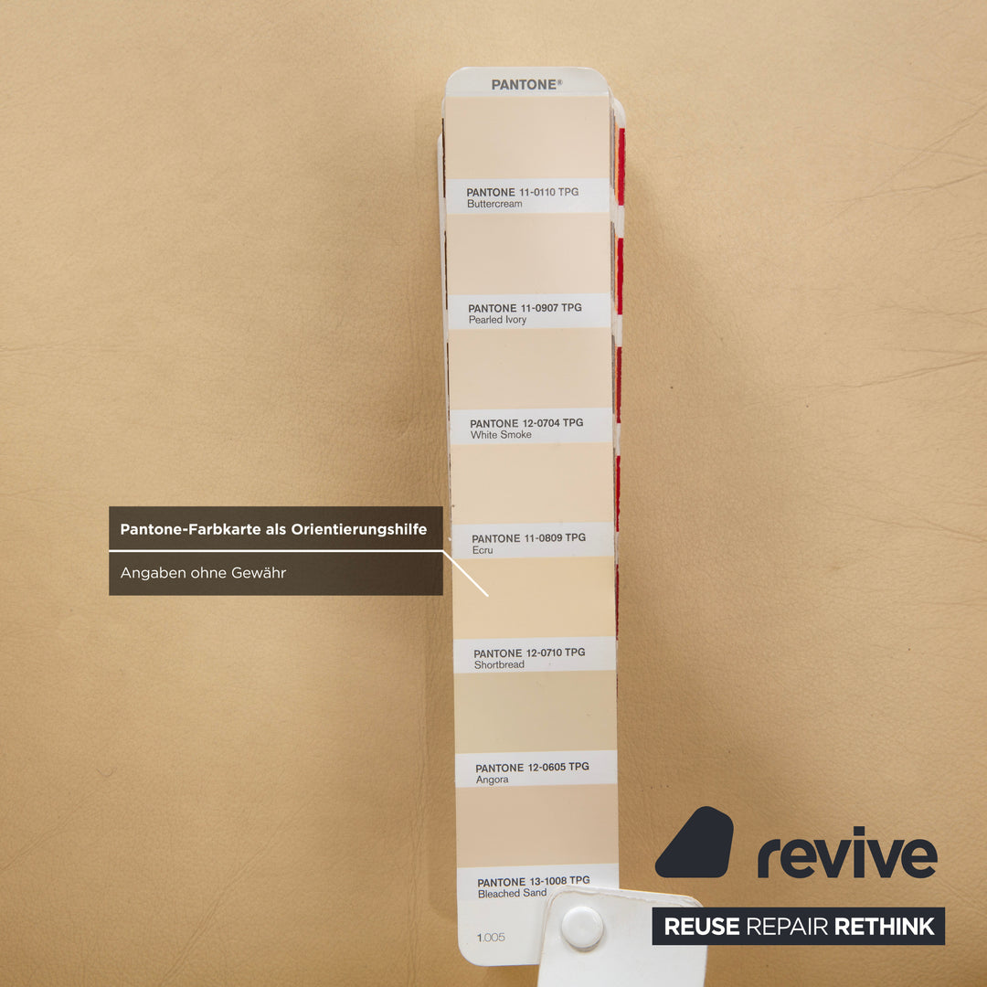 Chesterfield Centurion Leder Sessel Creme Vintage