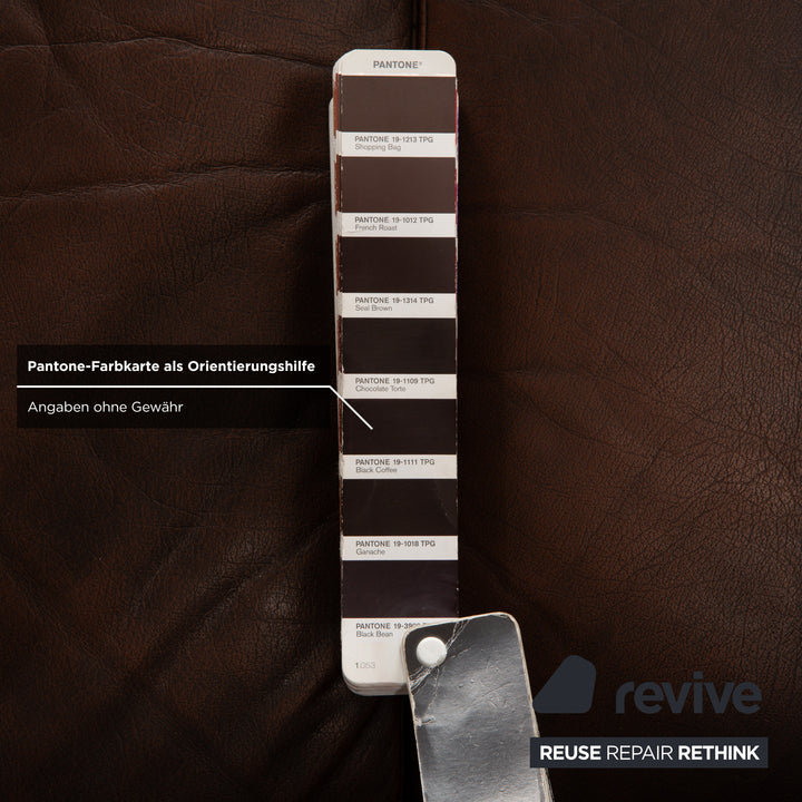 Chesterfield Leder Dreisitzer Braun Sofa Couch