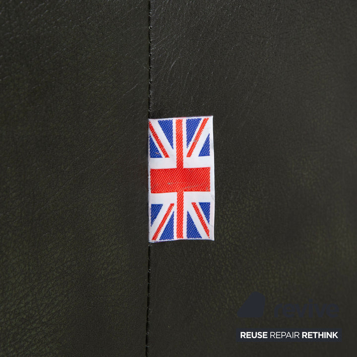 Chesterfield Leder Dreisitzer Rot Braun Grün Sofa Couch Vintage