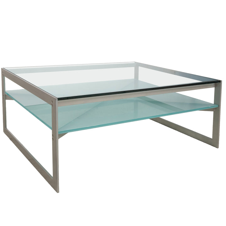 Christine Kröncke Carax Coffee Table Glass Silver Gray Blue