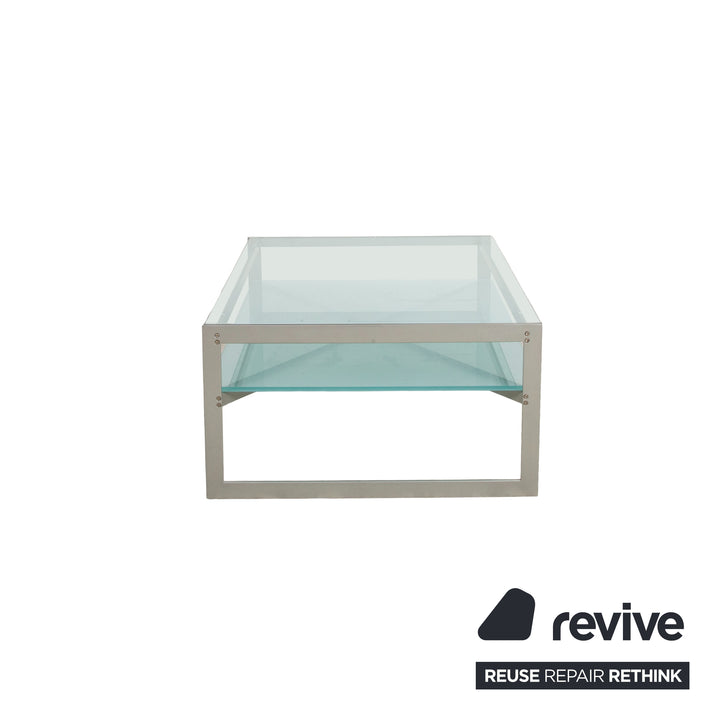 Christine Kröncke Carax Coffee Table Glass Silver Gray Blue