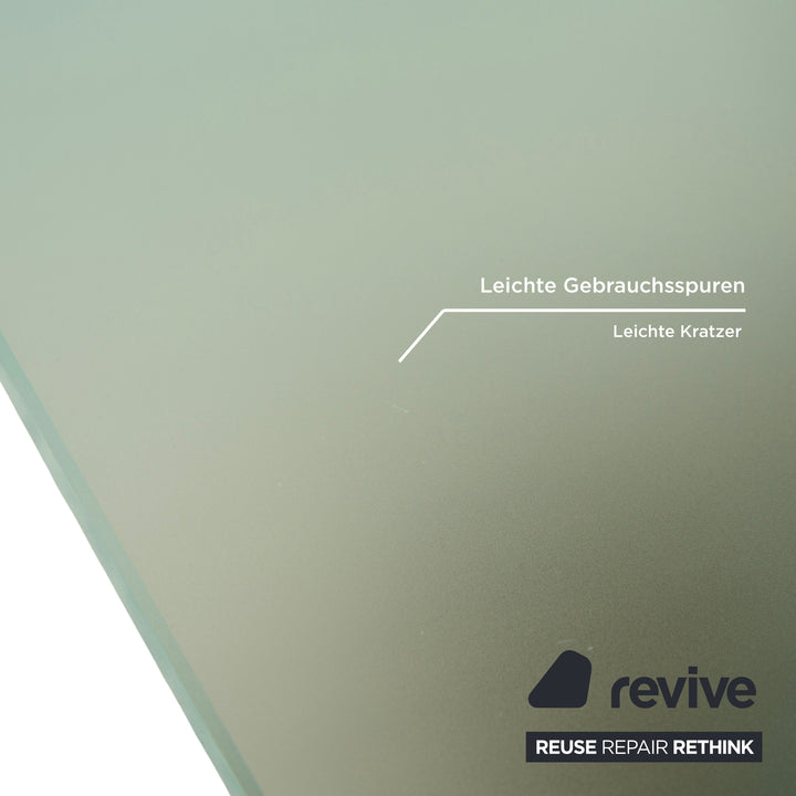 Christine Kröncke Glas Tisch Sideboard Silber 180 x 45 cm
