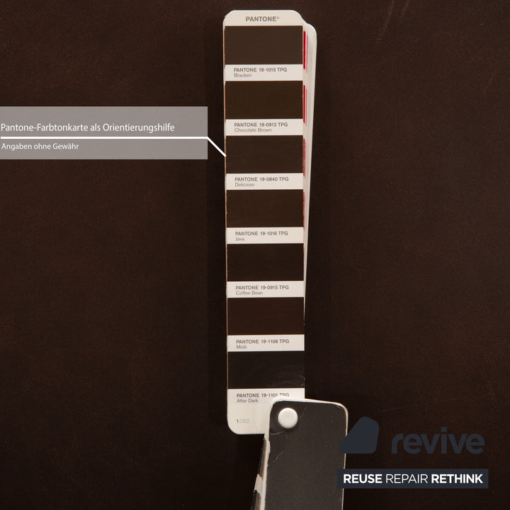 Cierre Boheme Leder Sessel Braun inkl. Hocker