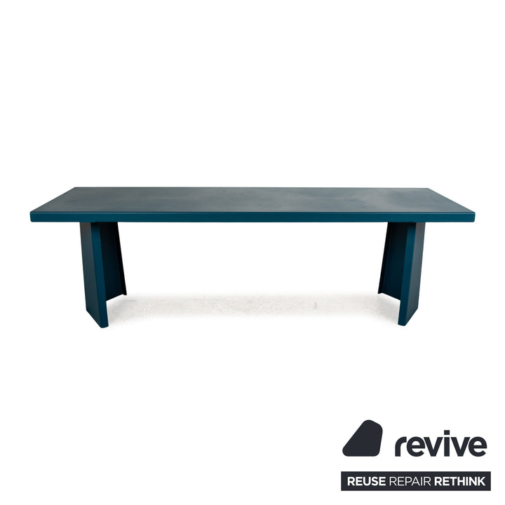 Classicon Palas steel dining table blue 240 x 73 x 76 cm