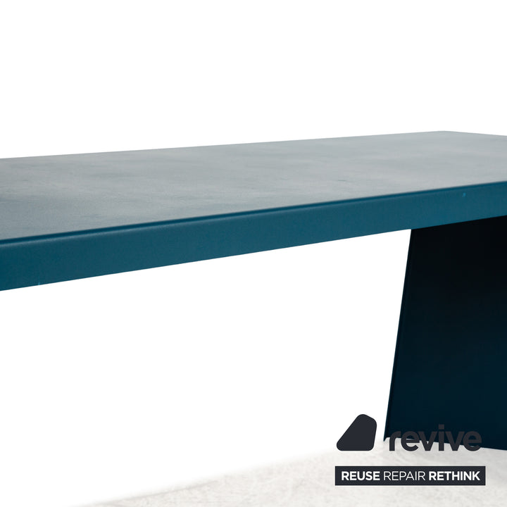 Classicon Palas steel dining table blue 240 x 73 x 76 cm