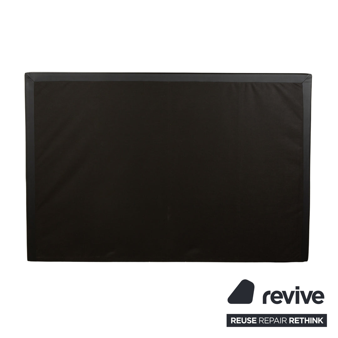 Cocoon box spring bed 180x200 faux leather black bed double bed