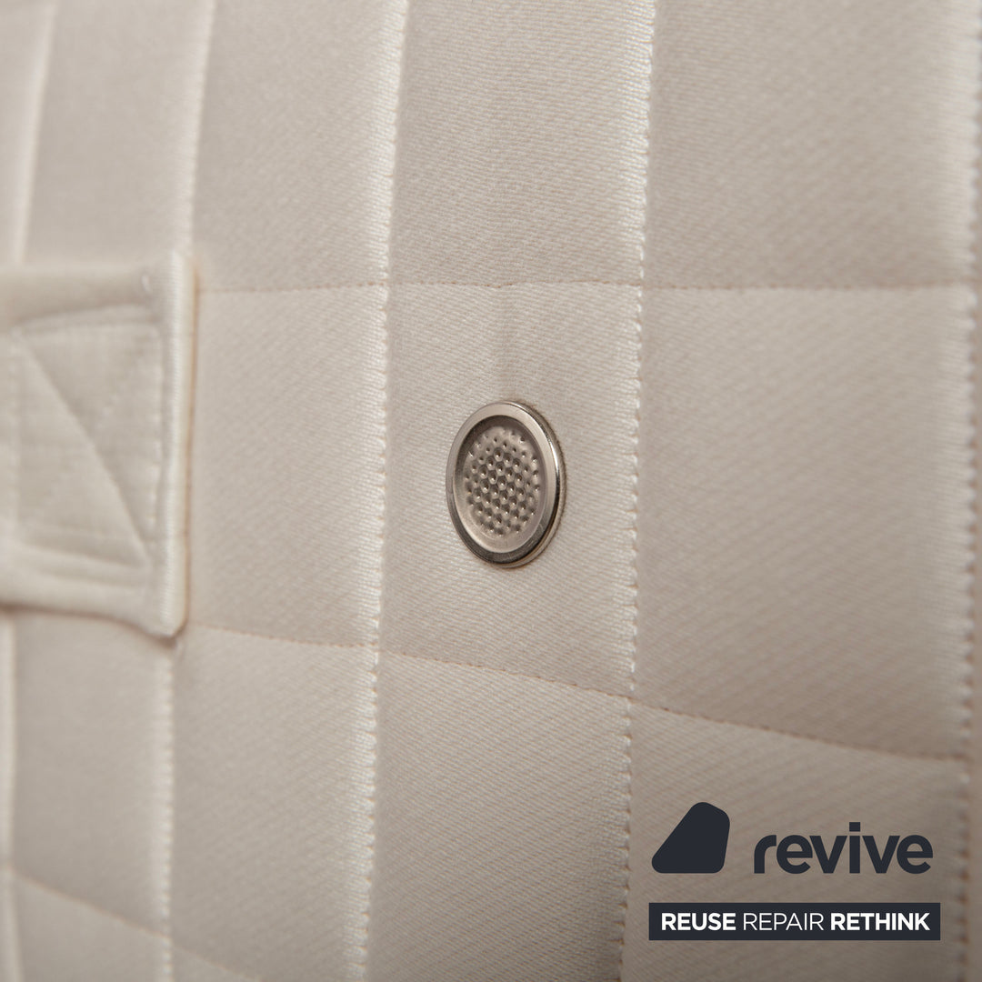 Cocoon La Donna Stoff Bett Silber Cashmere Matratze Boxspringbett