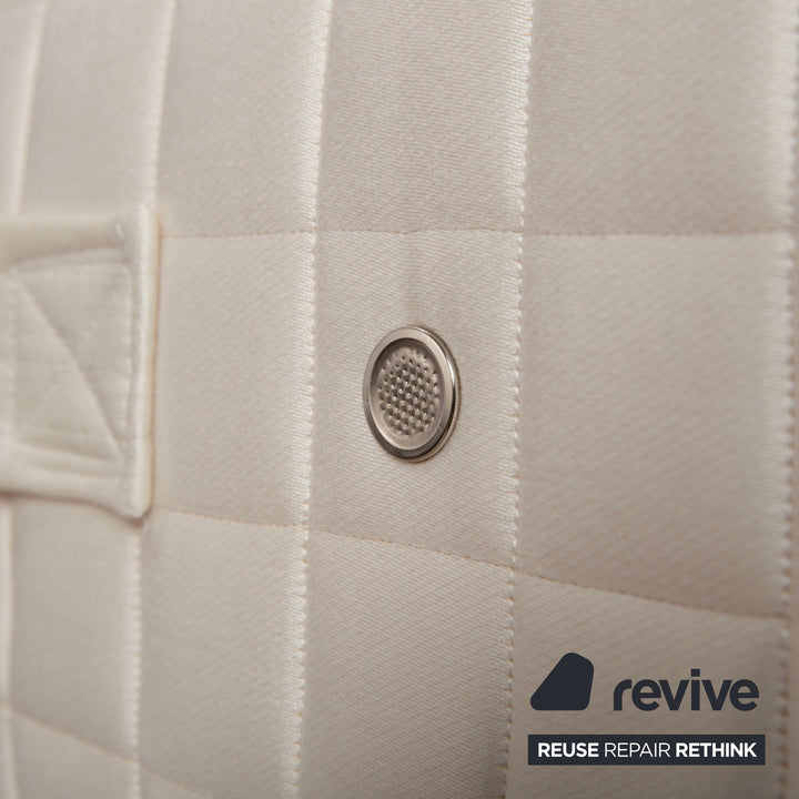 Cocoon La Donna Stoff Bett Silber Cashmere Matratze Boxspringbett