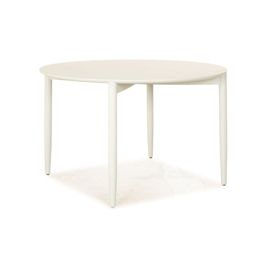Conmoto Mito wooden dining table light gray 120 x 75 cm