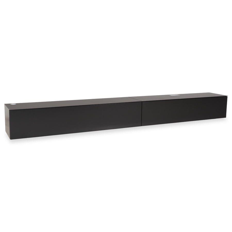 Contur 3900 buffet en bois noir anthracite verre