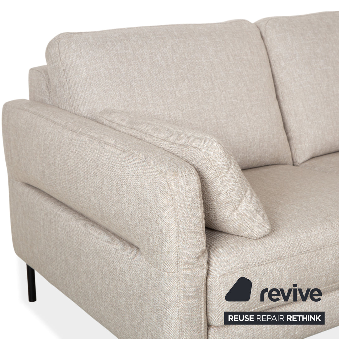 Contur Enna fabric corner sofa, beige sofa couch