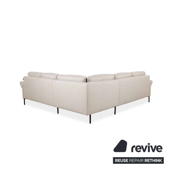 Contur Enna fabric corner sofa, beige sofa couch