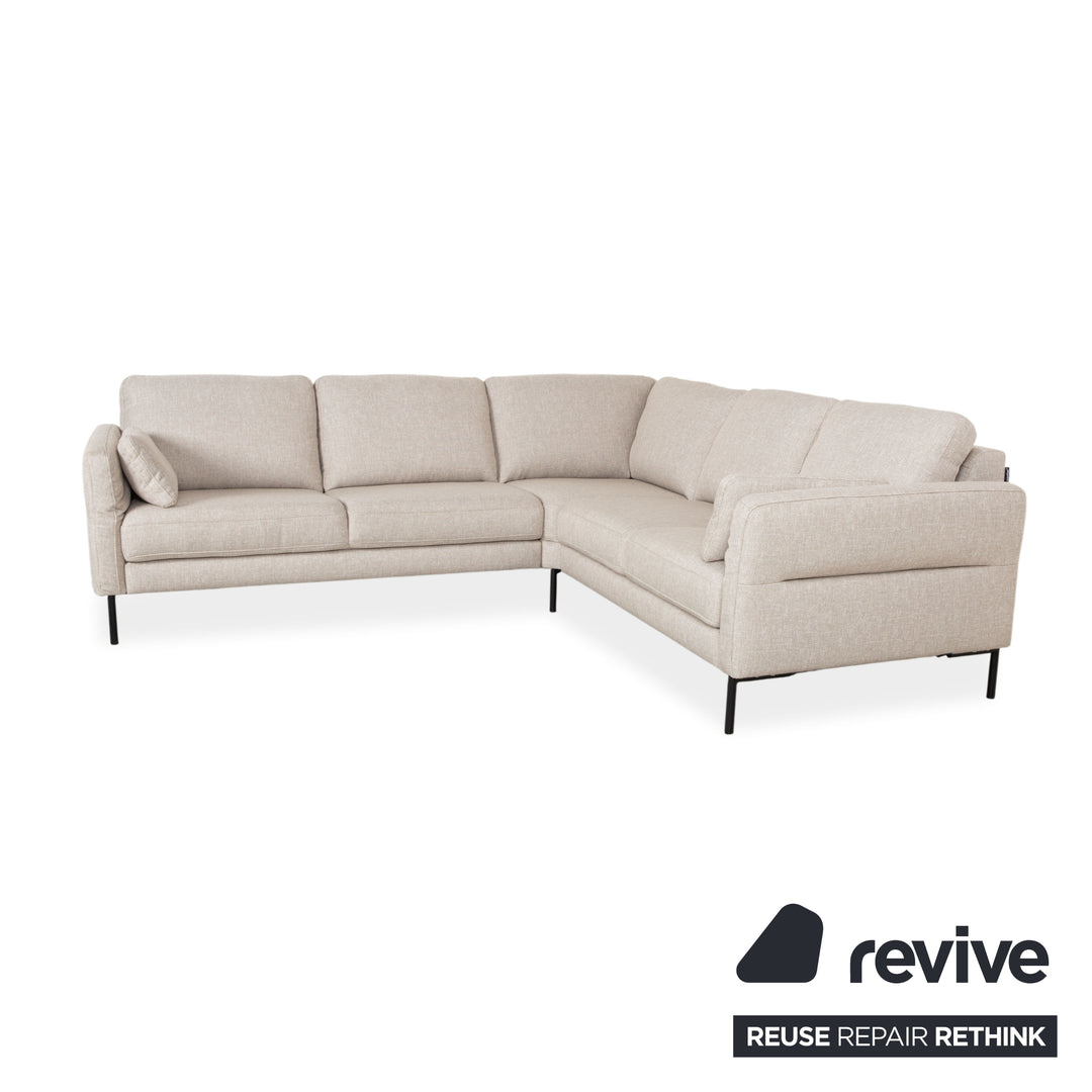 Contur Enna fabric corner sofa, beige sofa couch