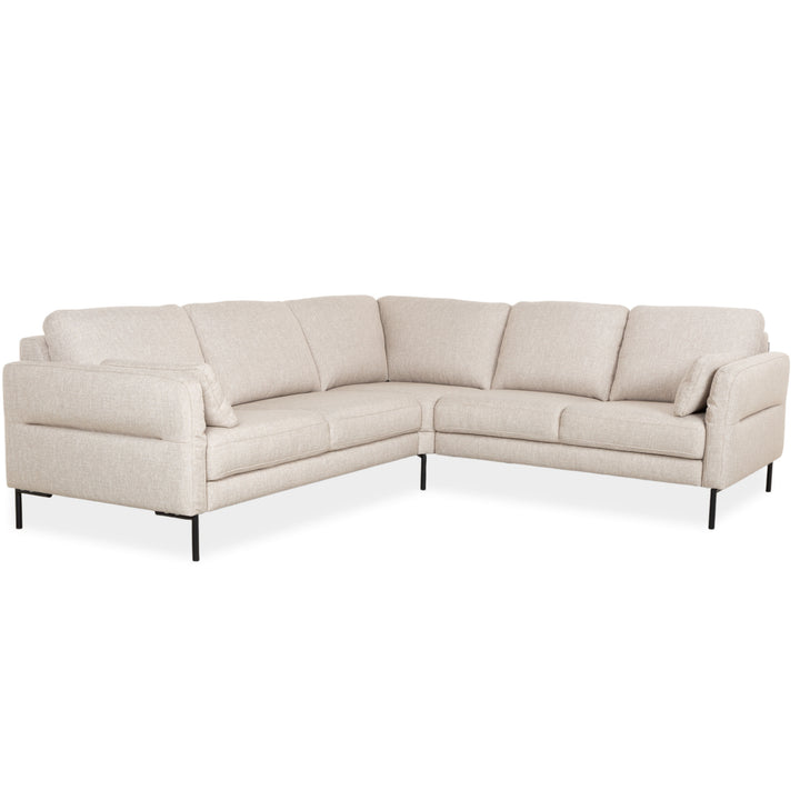Contur Enna fabric corner sofa, beige sofa couch