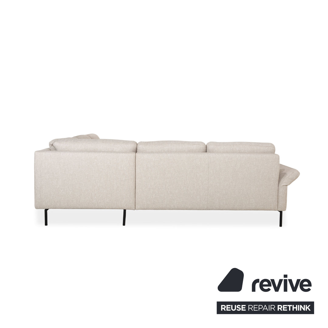 Contur Enna fabric corner sofa, beige sofa couch