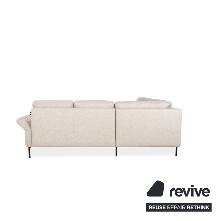 Contur Enna fabric corner sofa, beige sofa couch