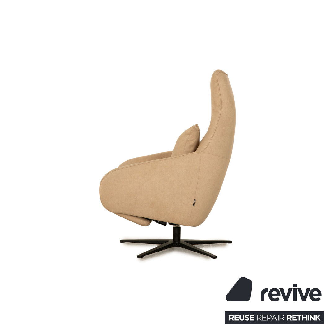 Contur Noto Stoff Sessel Beige elektrische Funktion Relaxfunktion