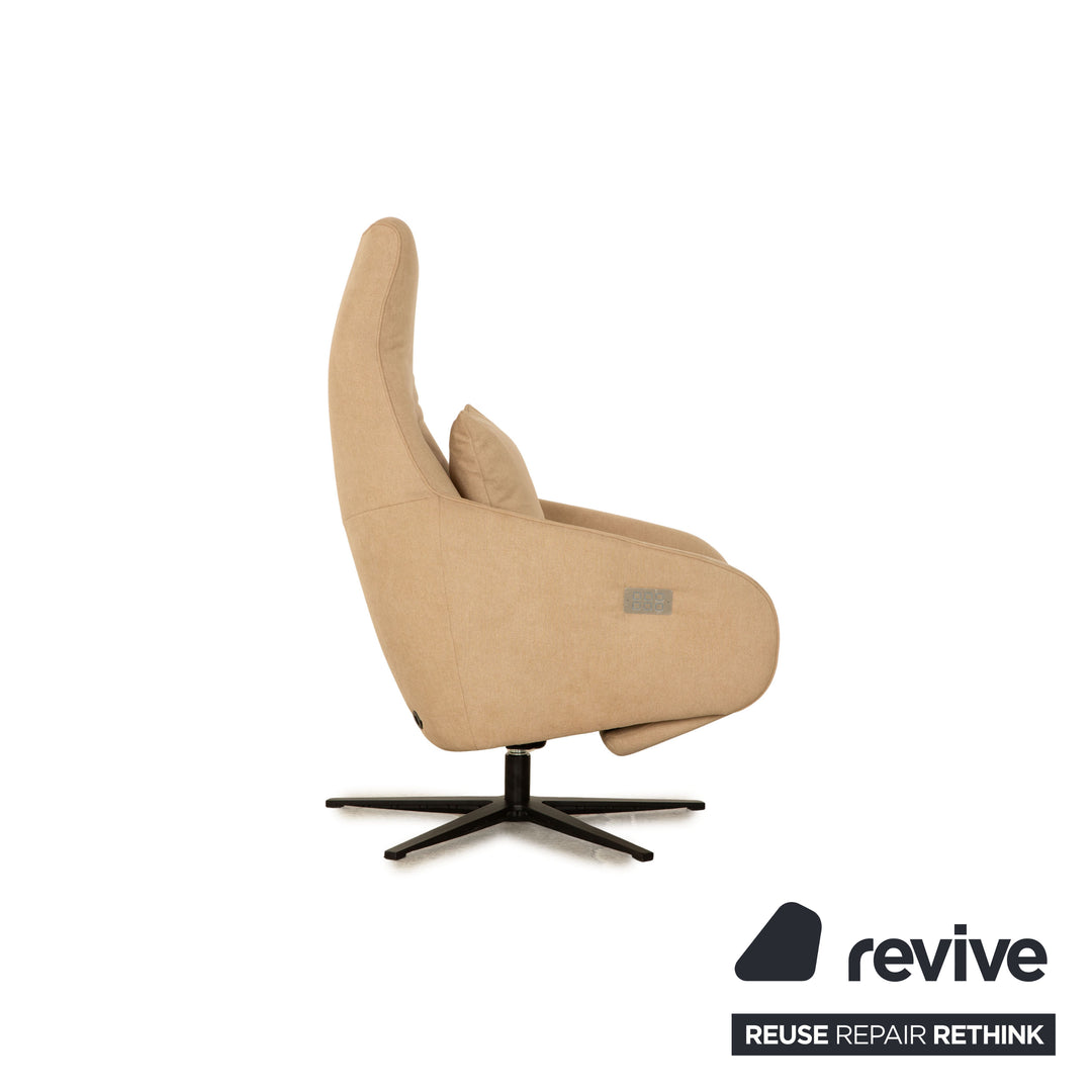 Contur Noto Stoff Sessel Beige elektrische Funktion Relaxfunktion