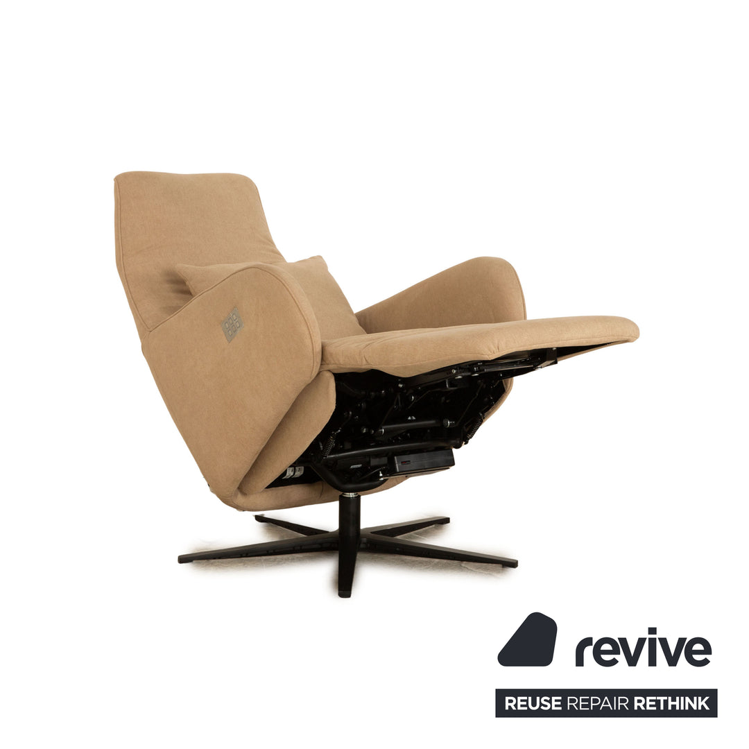 Contur Noto Stoff Sessel Beige elektrische Funktion Relaxfunktion