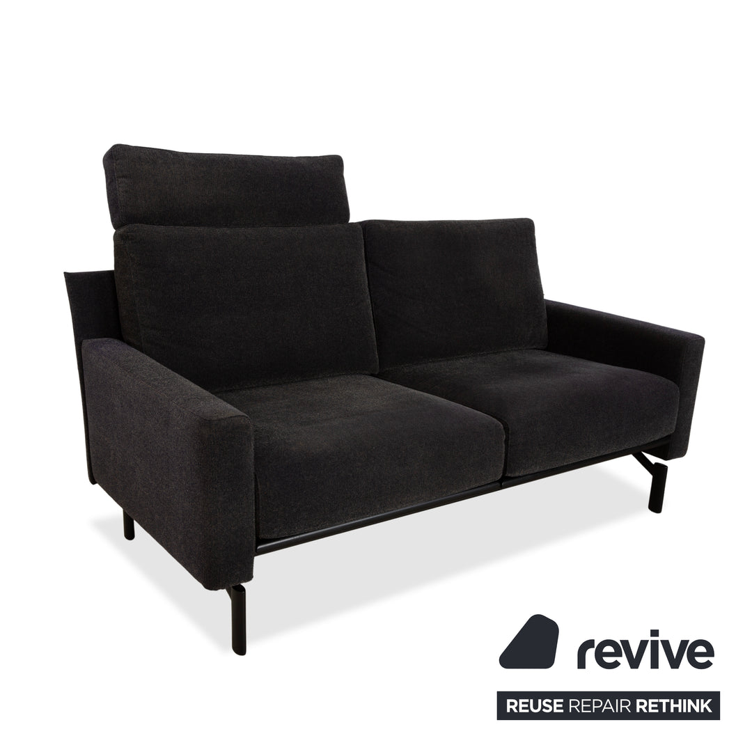 COR Ala Stoff Zweisitzer Grau Sofa Couch manuelle Funktion