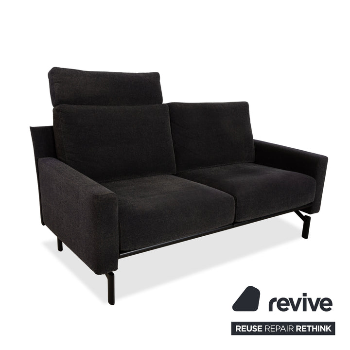 COR Ala Stoff Zweisitzer Grau Sofa Couch manuelle Funktion