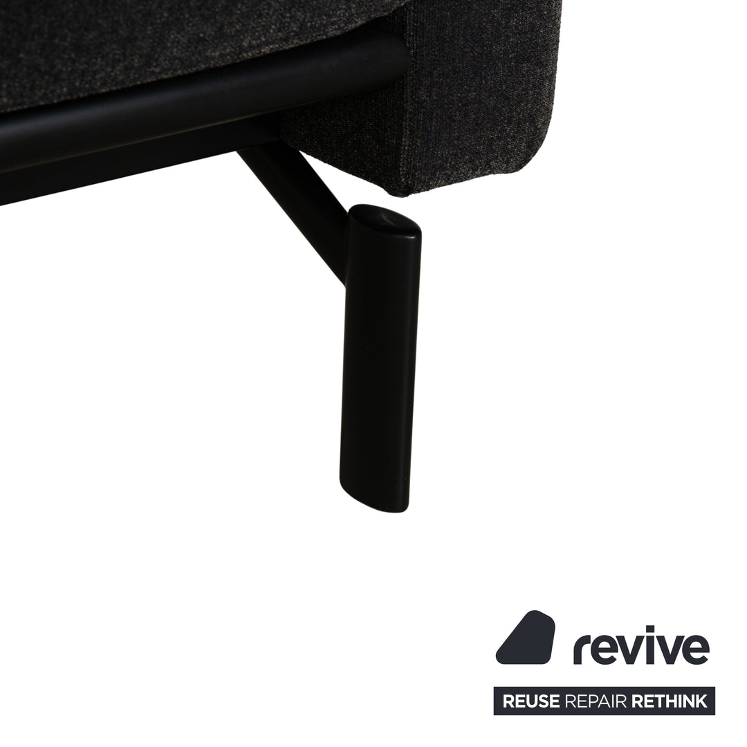 COR Ala Stoff Zweisitzer Grau Sofa Couch manuelle Funktion