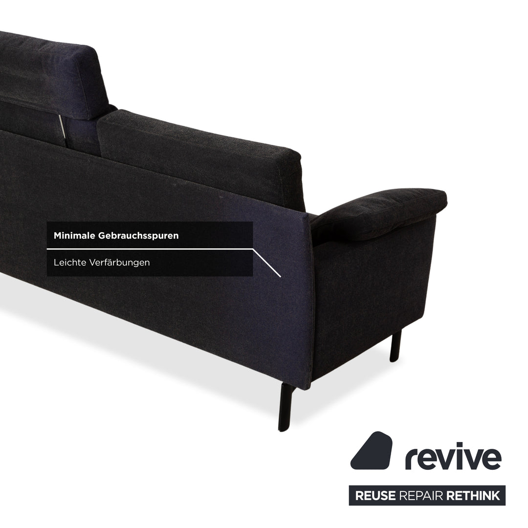 COR Ala Stoff Zweisitzer Grau Sofa Couch manuelle Funktion