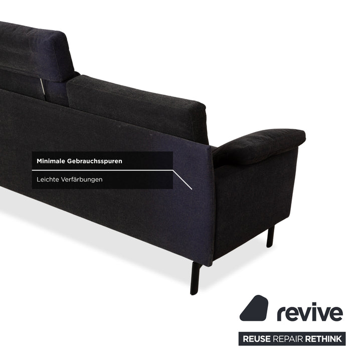 COR Ala Stoff Zweisitzer Grau Sofa Couch manuelle Funktion