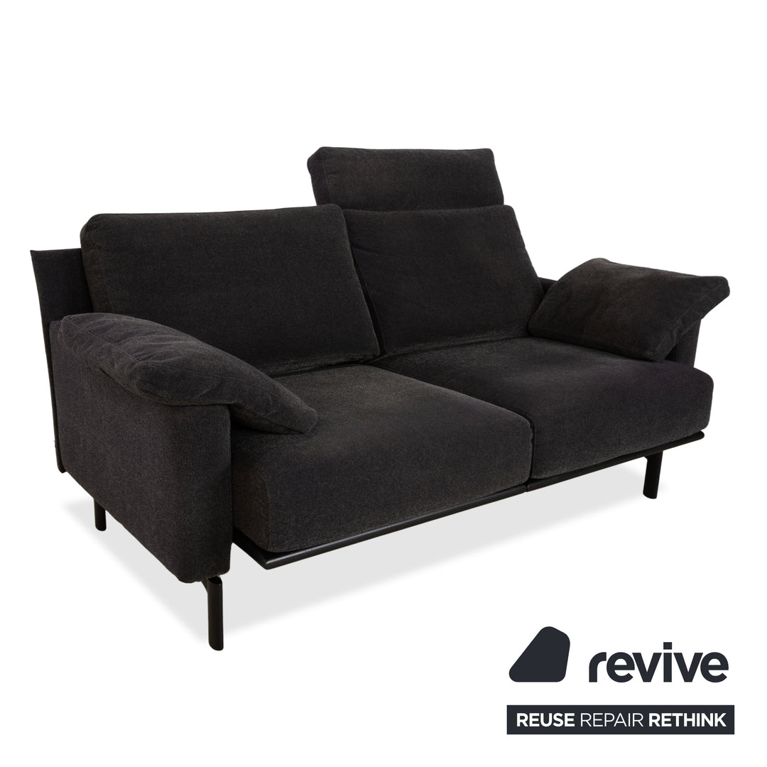 Canapé deux places COR Ala en tissu gris - Fonctionnement manuel