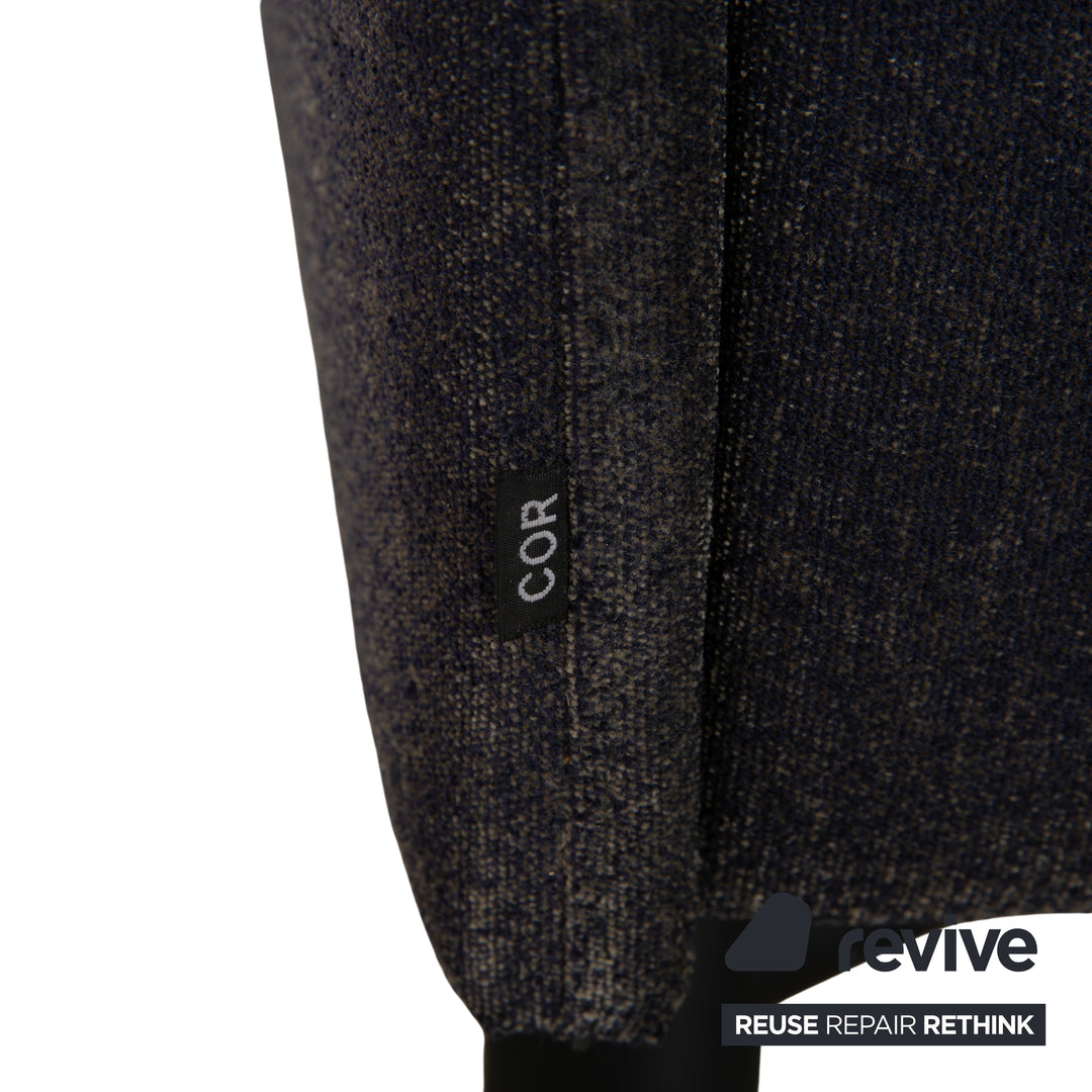 COR Ala Stoff Zweisitzer Grau Sofa Couch manuelle Funktion