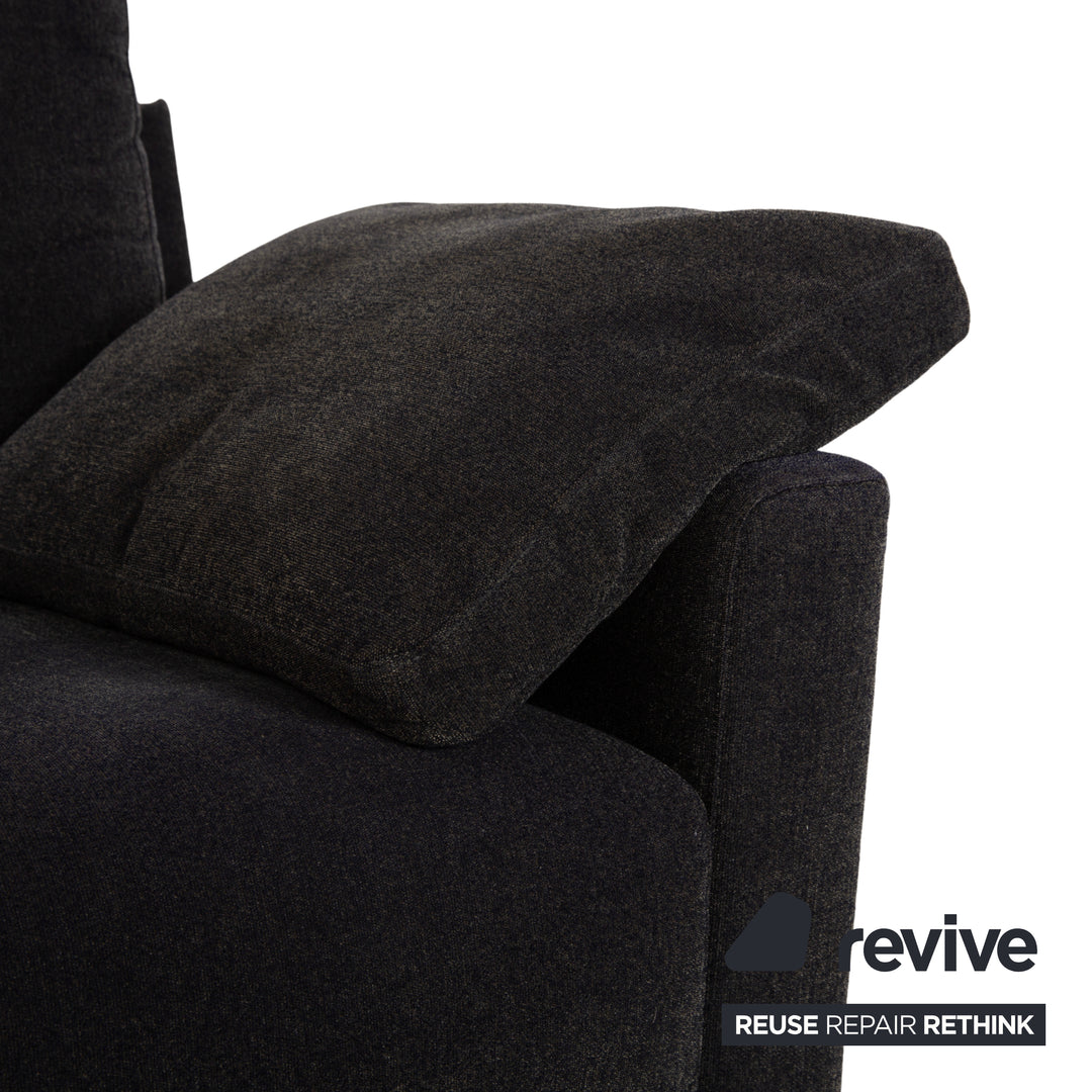 COR Ala Stoff Zweisitzer Grau Sofa Couch manuelle Funktion