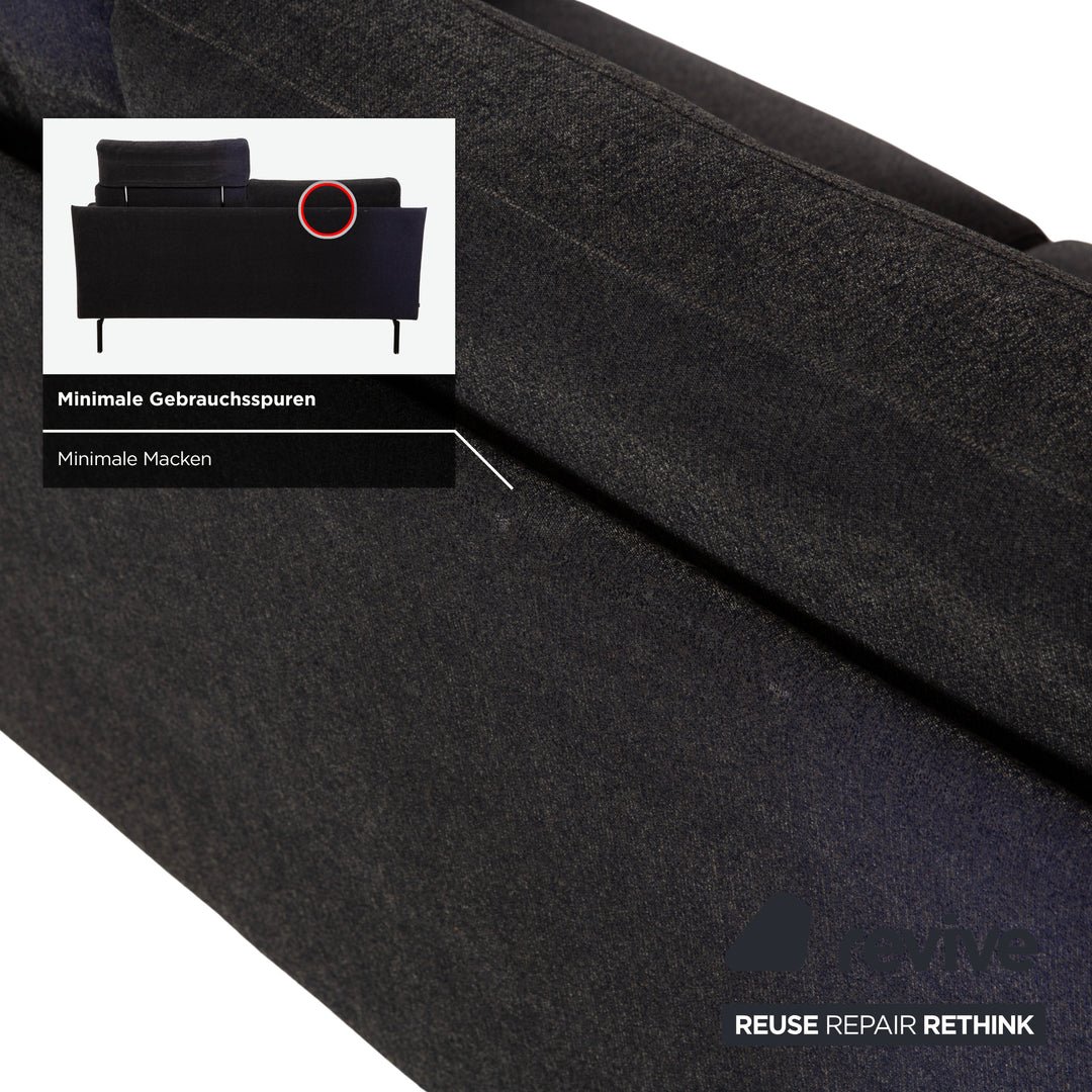 Canapé deux places COR Ala en tissu gris - Fonctionnement manuel