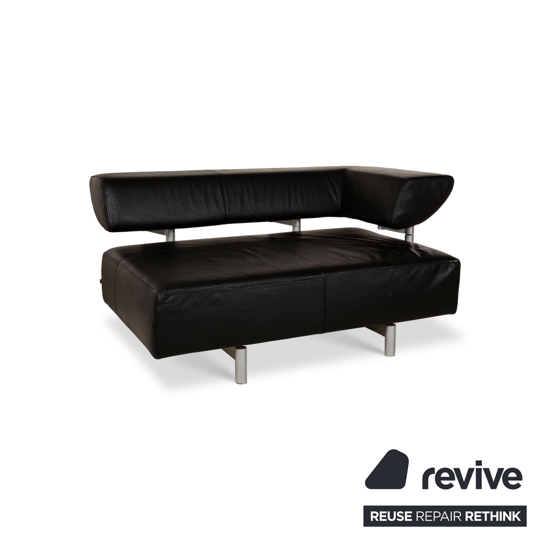 Cor Arthe Leather Two-Seater Black