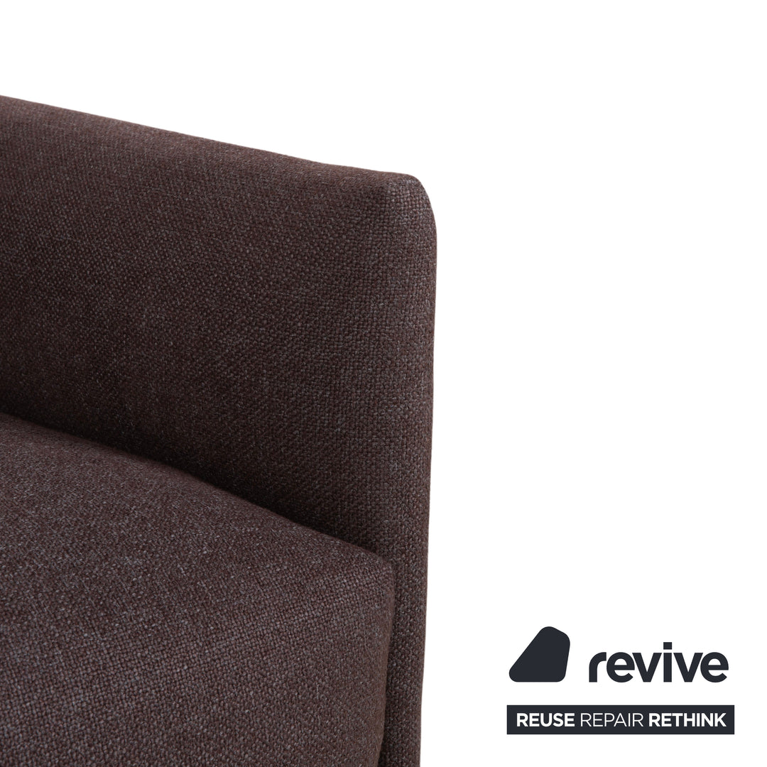 Canapé 3 places en tissu Corduroy Avalanche gris avec fonction manuelle
