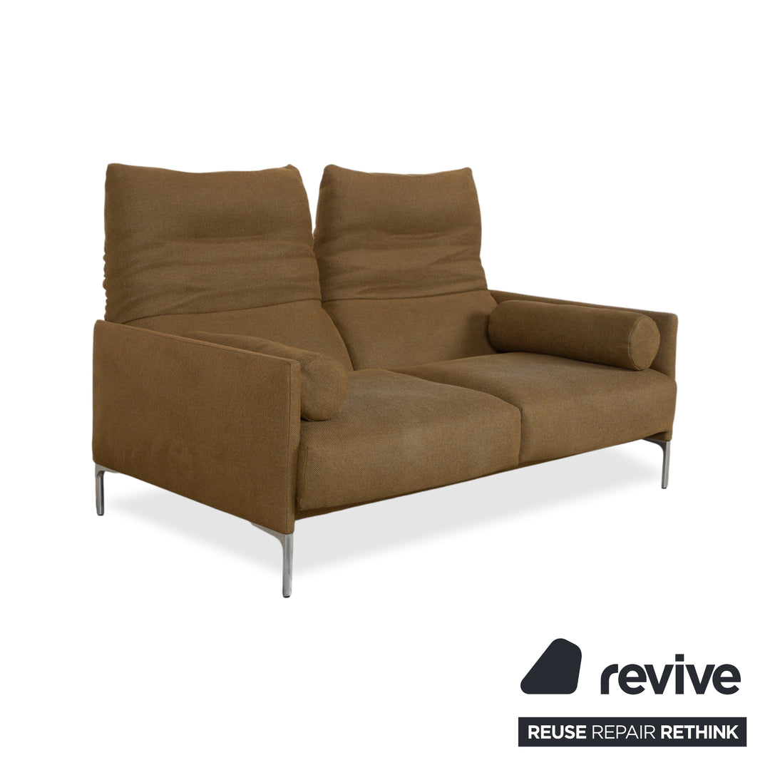 Cor Avalanche Stoff Garnitur Dreisitzer Zweisitzer Braun Bronze Rot manuelle Funktion Sofa Couch