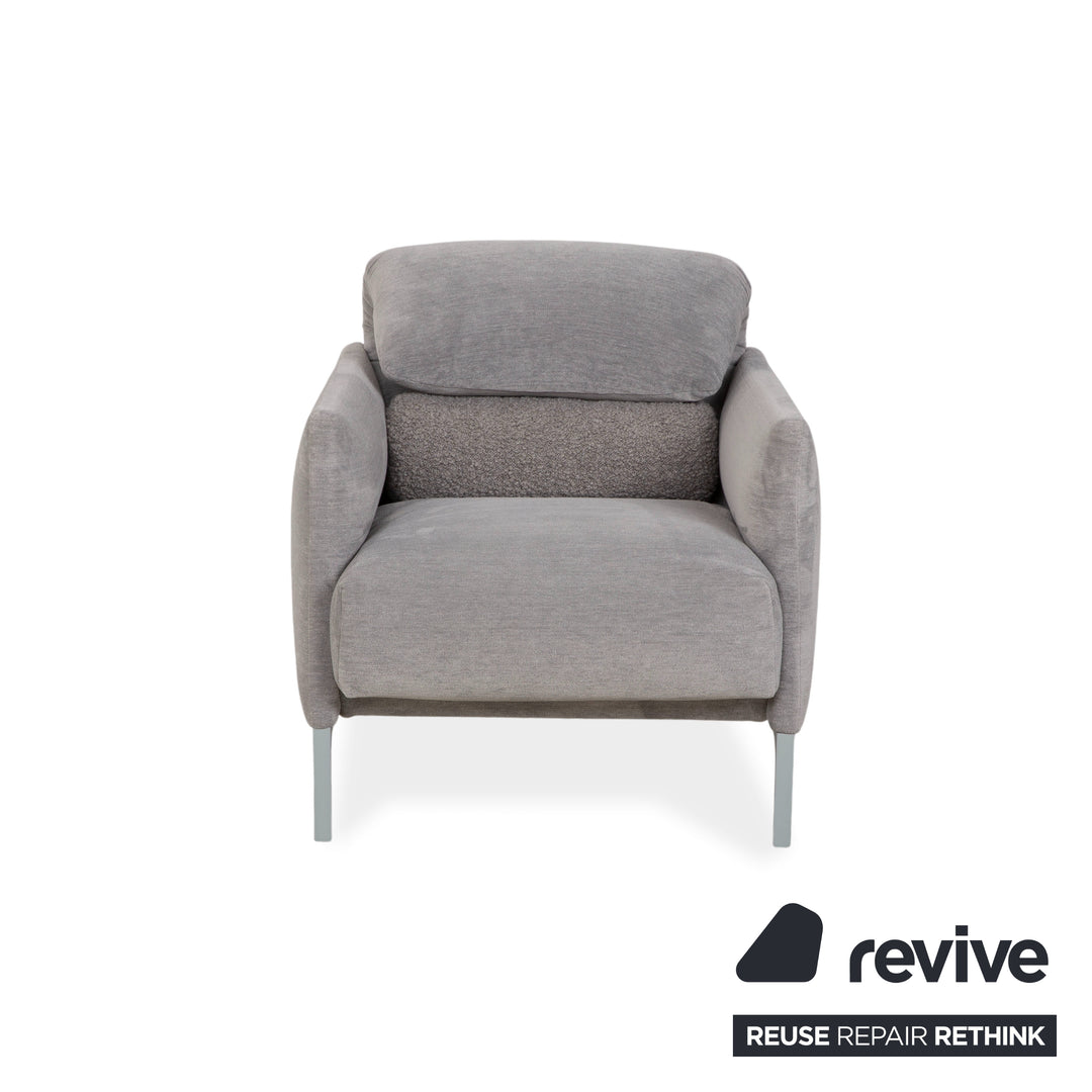 Cor Avalanche fabric armchair grey manual function