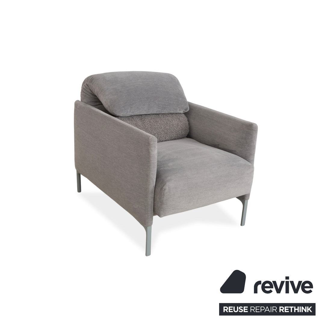 Cor Avalanche fabric armchair grey manual function