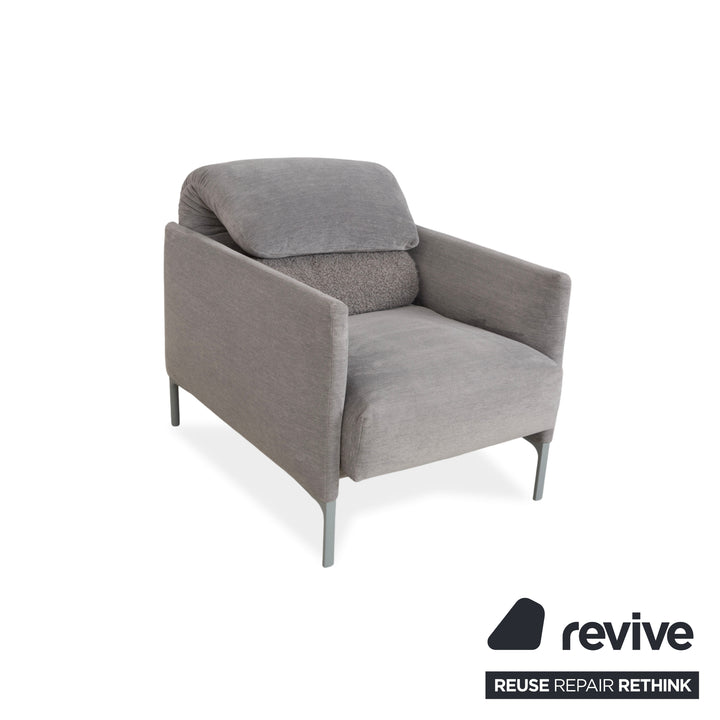 Cor Avalanche fabric armchair grey manual function