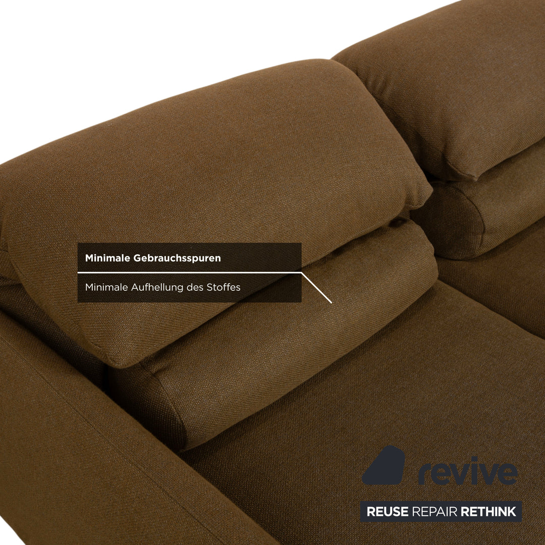 Cor Avalanche Stoff Zweisitzer Braun Bronze manuelle Funktion Sofa Couch