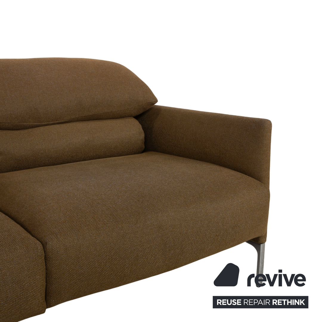 Cor Avalanche Stoff Zweisitzer Braun Bronze manuelle Funktion Sofa Couch