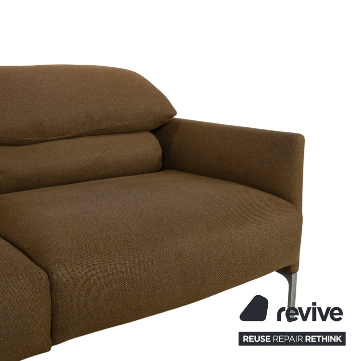 Cor Avalanche Stoff Zweisitzer Braun Bronze manuelle Funktion Sofa Couch